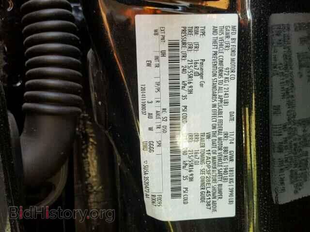 2014 FORD FOCUS - VIN: 1FADP3F28EL451387 - Photo 10