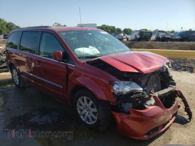2015 Chrysler MINIVAN Town & COU, red — VIN 2C4RC1BGXFR570942, Copart