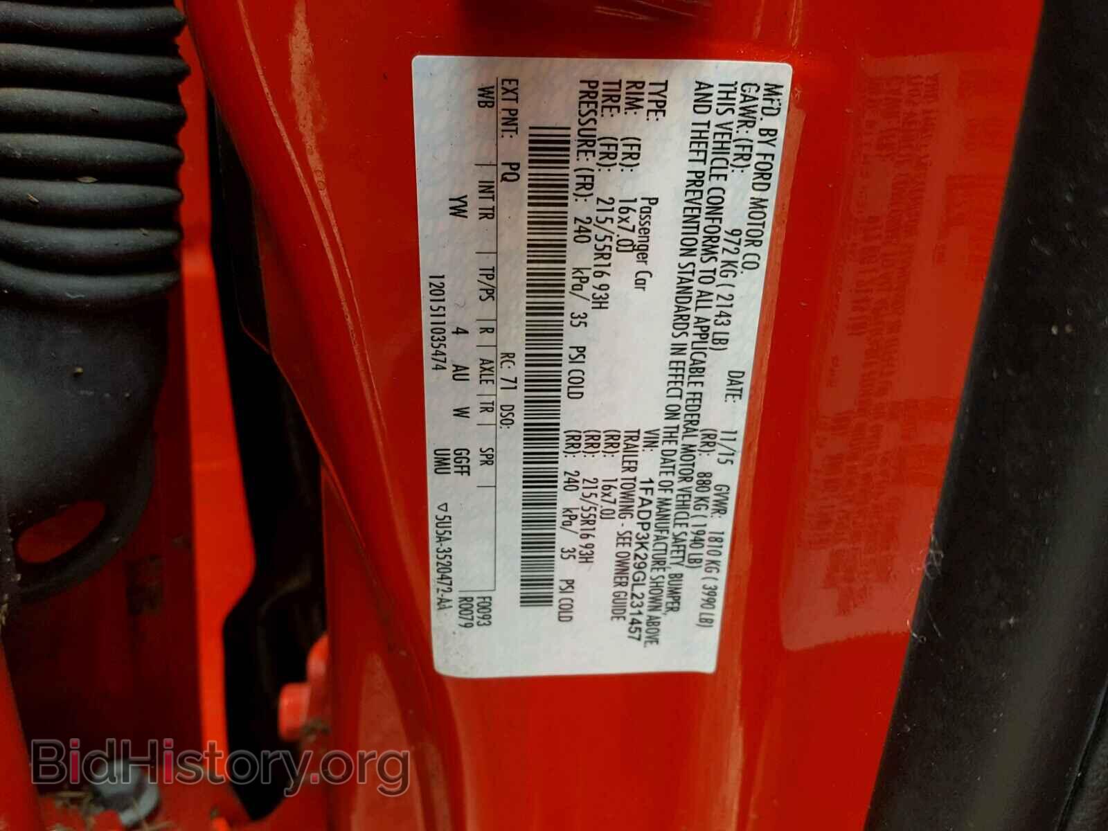 2016 FORD FOCUS - VIN: 1FADP3K29GL231457 - Photo 10