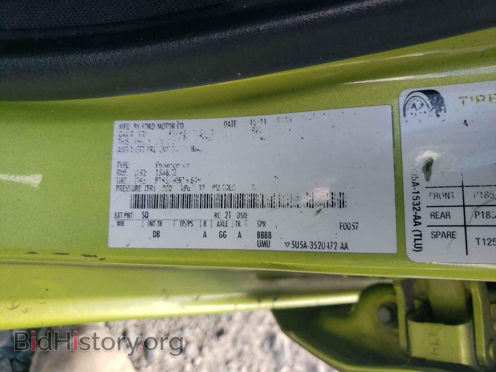 2012 FORD FIESTA - VIN: 3FADP4EJ2CM156134 - Фото 10