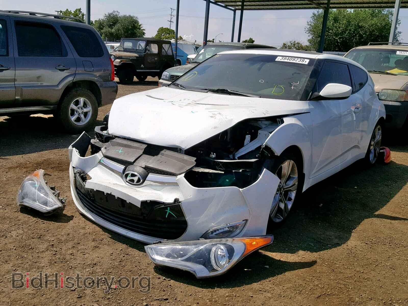 2012 HYUNDAI VELOSTER - VIN: KMHTC6AD1CU072682 - Фото 2