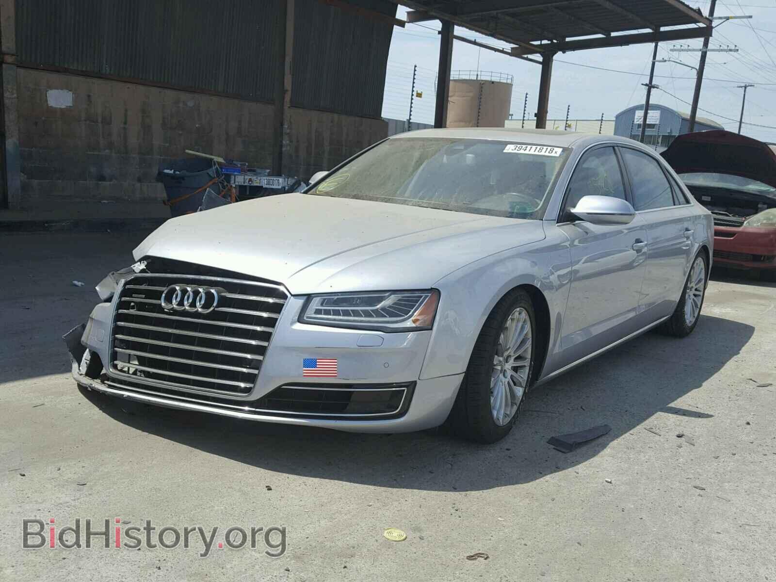 2015 AUDI A8 - VIN: WAU32AFD5FN020020 - Фото 2