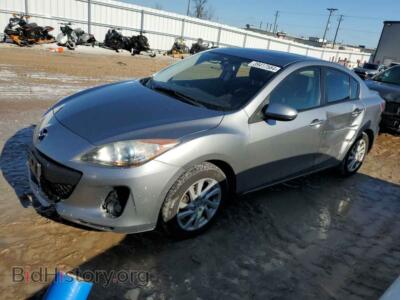 2012 Mazda 3 I, silver — VIN JM1BL1W85C1525508, Copart