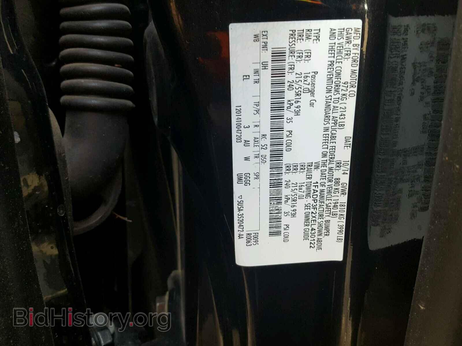 2014 FORD FOCUS - VIN: 1FADP3F2XEL430122 - Photo 10
