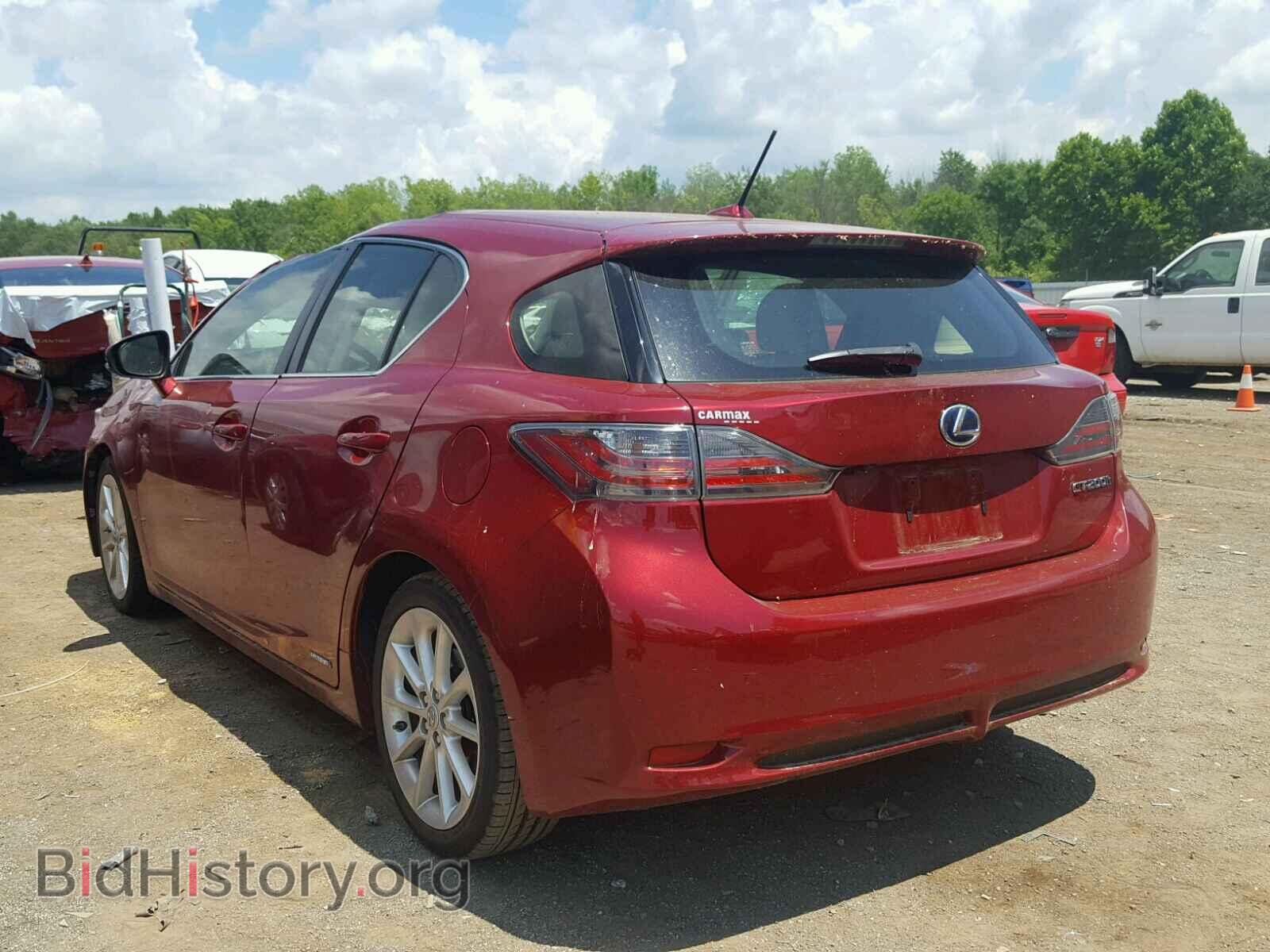 2012 LEXUS CT 200 - VIN: JTHKD5BH8C2105292 - Фото 3
