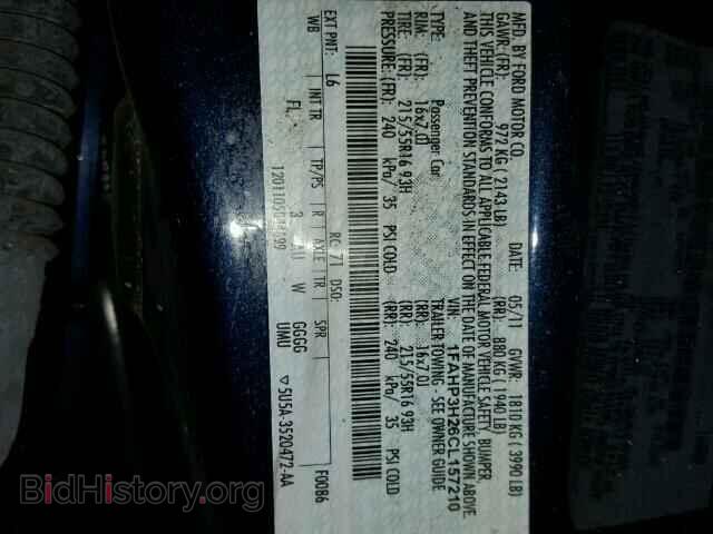 2012 FORD FOCUS - VIN: 1FAHP3H26CL157210 - Фото 10