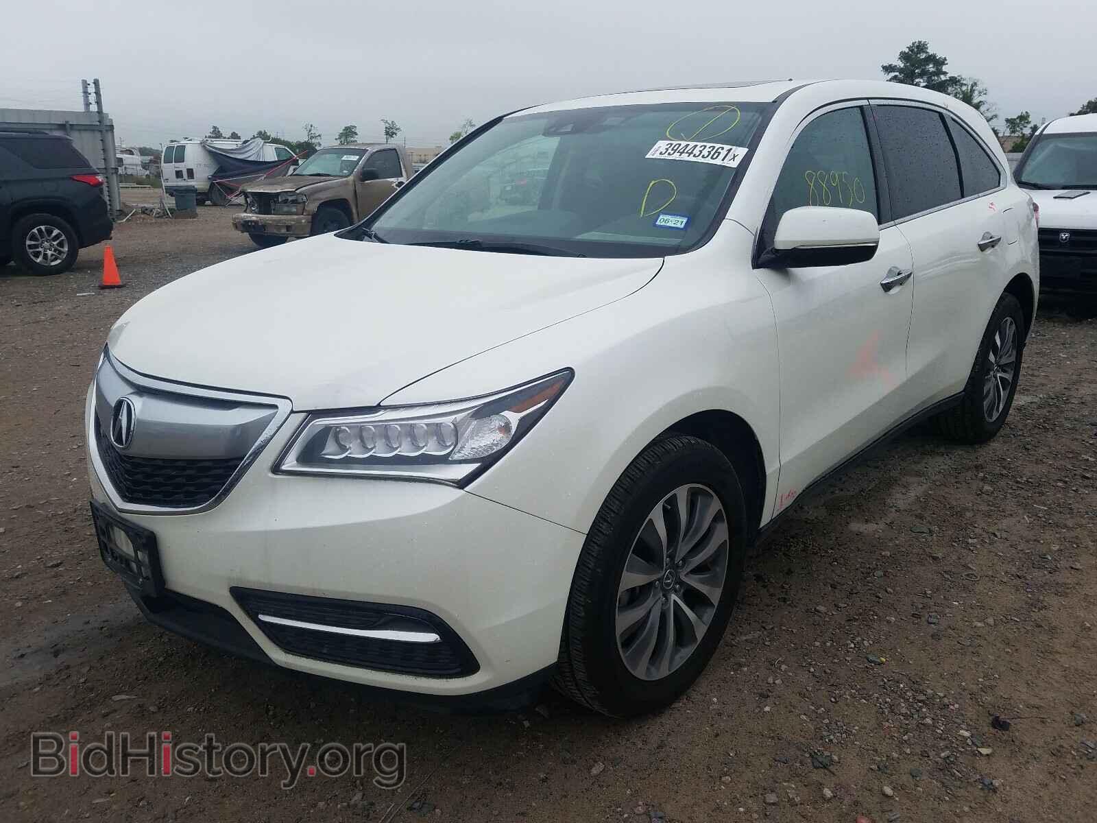 2016 ACURA MDX - VIN: 5FRYD3H43GB006997 - Фото 2