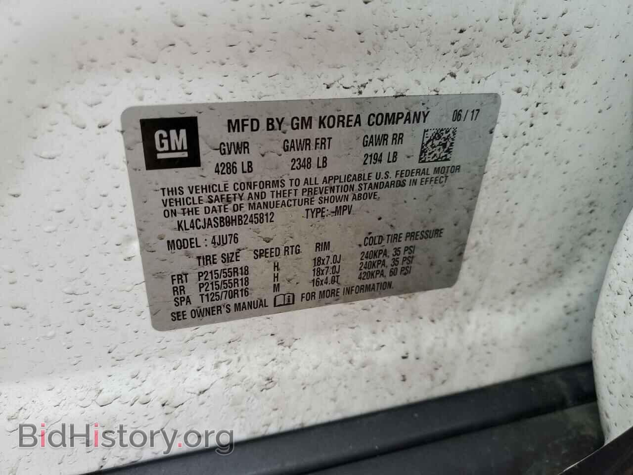 2017 BUICK ENCORE - VIN: KL4CJASB0HB245812 - Photo 13