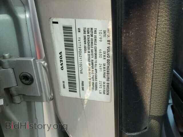 2000 VOLVO S80 - VIN: YV1TS90D2Y1102768 - Фото 10