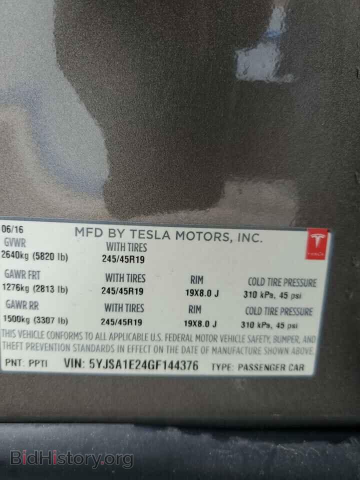 2016 TESLA MODEL S - VIN: 5YJSA1E24GF144376 - Photo 12