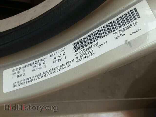 2007 CHRYSLER SEBRING - VIN: 1C3LC56R97N574220 - Фото 10