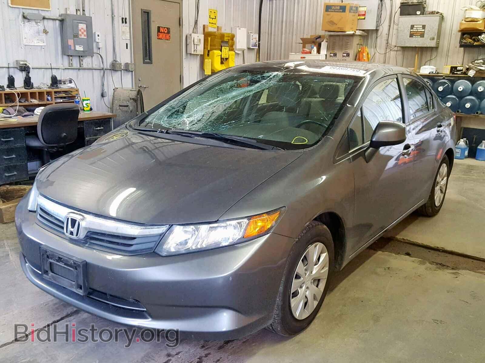 2012 HONDA CIVIC LX - VIN: 2HGFB2F5XCH612162 - Фото 2