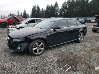 2012 Audi A4 A4 PREMIUM, черный — VIN WAUFFAFL5CN017302, Copart