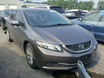 2014 Honda CIVIC Civic LX, темно-серый — VIN 19XFB2F5XEE055119, Copart