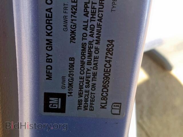 2014 CHEVROLET SPARK - VIN: KL8CD6S90EC472634 - Фото 10