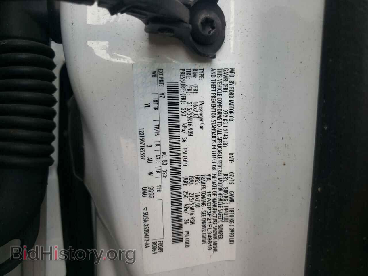 2015 FORD FOCUS - VIN: 1FADP3F21FL349818 - Photo 10