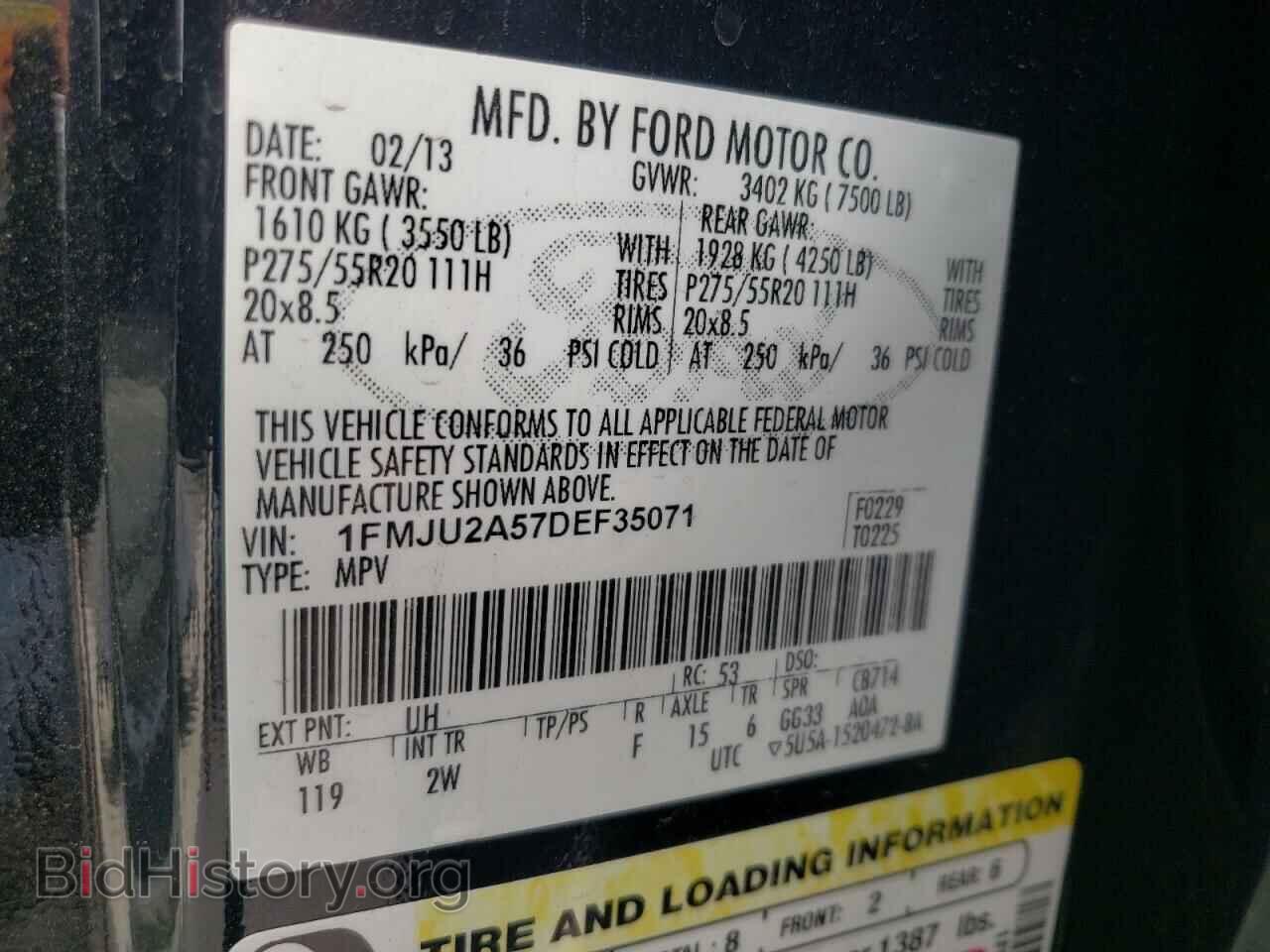 2013 FORD EXPEDITION - VIN: 1FMJU2A57DEF35071 - Фото 10