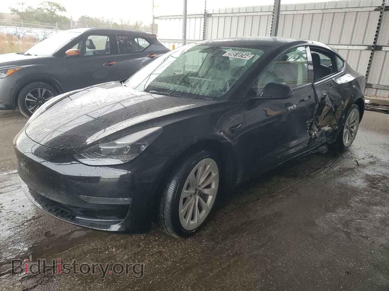 Photo 5YJ3E1EB2NF187443 - TESLA MODEL 3 2022