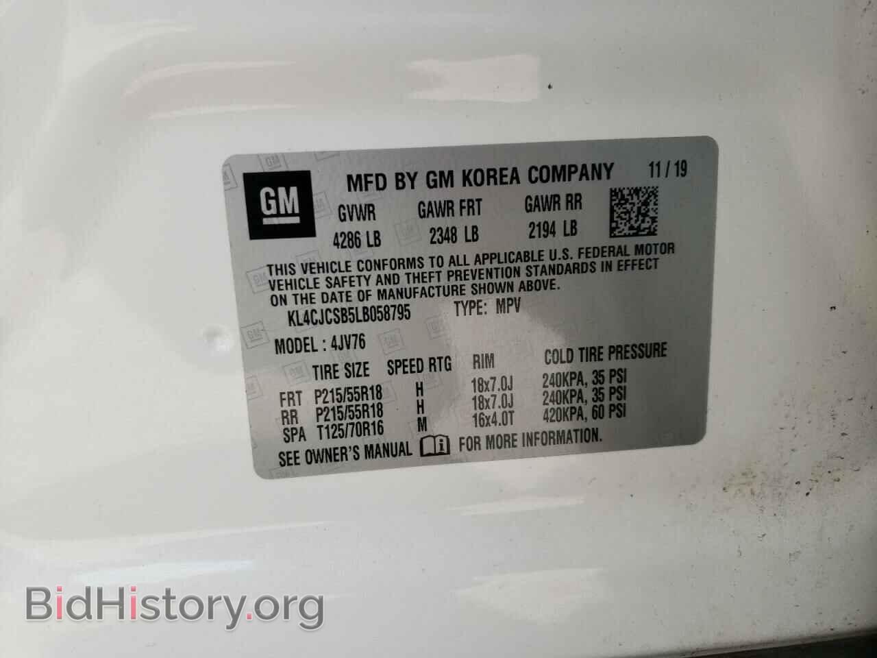 2020 BUICK ENCORE - VIN: KL4CJCSB5LB058795 - Photo 10