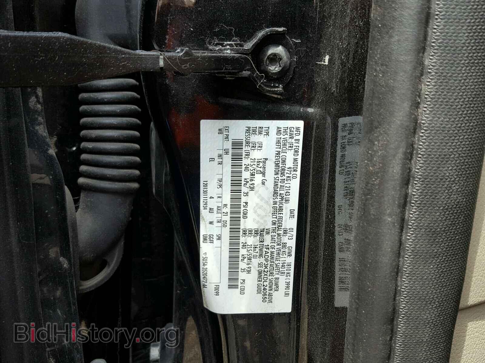 2013 FORD FOCUS - VIN: 1FADP3K2XDL240650 - Photo 10