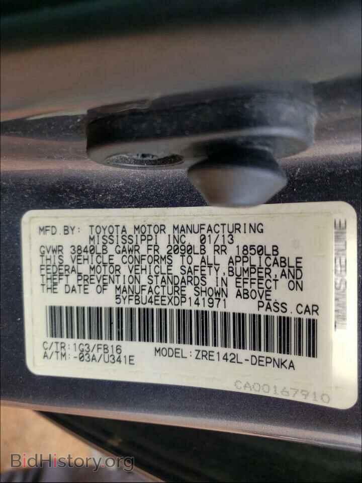 2013 TOYOTA COROLLA - VIN: 5YFBU4EEXDP141971 - Photo 10