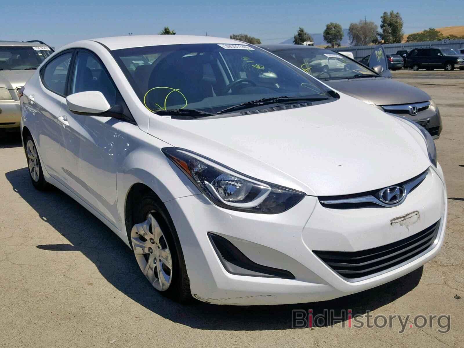 Фотография 5NPDH4AE9GH663527 - HYUNDAI ELANTRA 2016