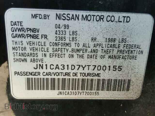 2000 NISSAN MAXIMA - VIN: JN1CA31D7YT700155 - Фото 10