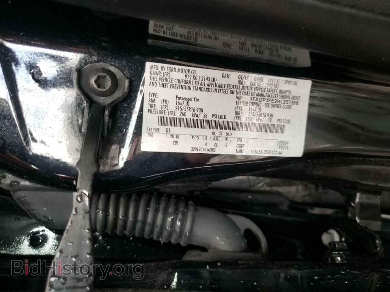 2017 FORD FOCUS - VIN: 1FADP3FE2HL257288 - Фото 10