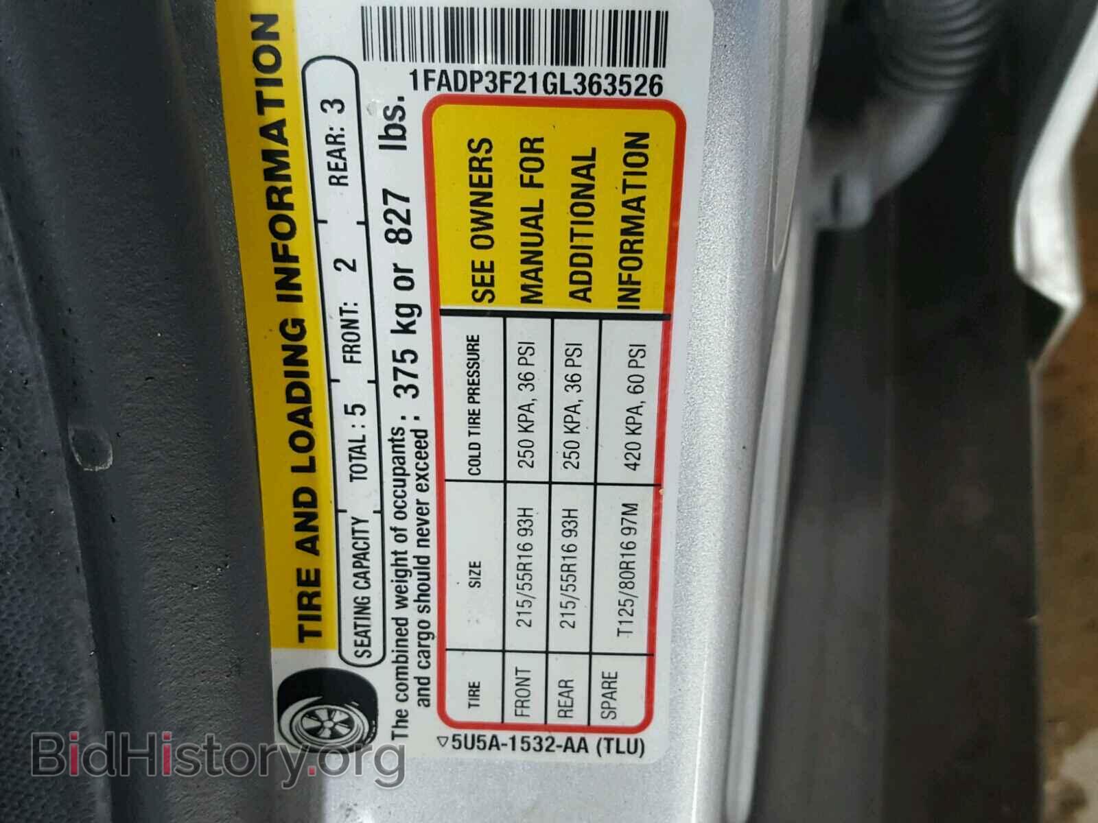 2016 FORD FOCUS - VIN: 1FADP3F21GL363526 - Photo 10