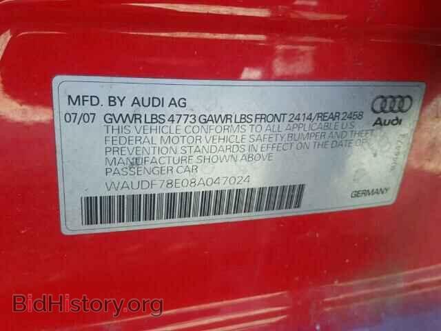 2008 AUDI A4 - VIN: WAUDF78E08A047024 - Photo 10