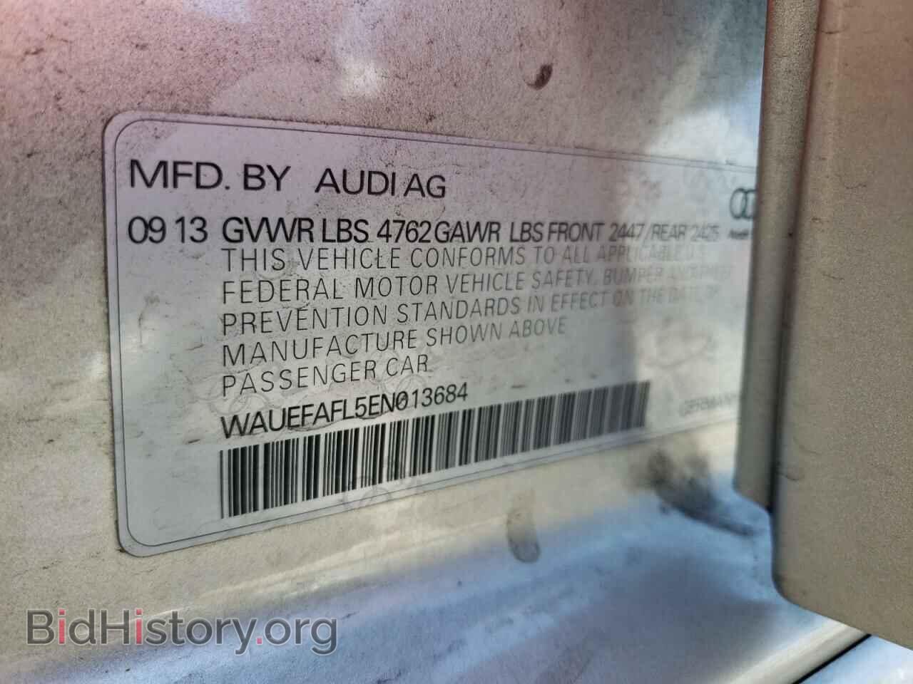 2014 AUDI A4 - VIN: WAUEFAFL5EN013684 - Photo 10