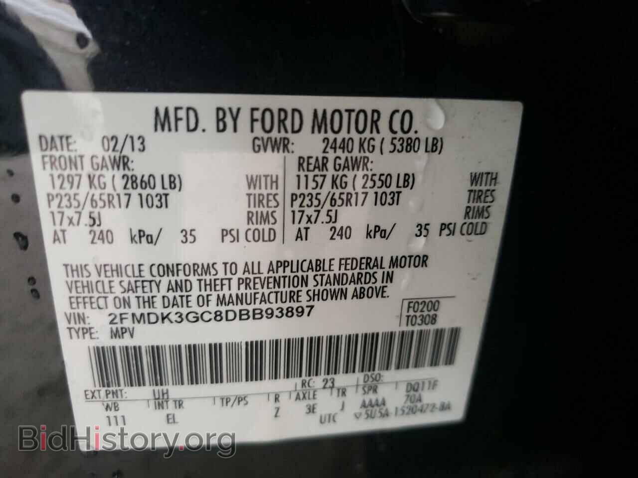 2013 FORD EDGE - VIN: 2FMDK3GC8DBB93897 - Photo 10