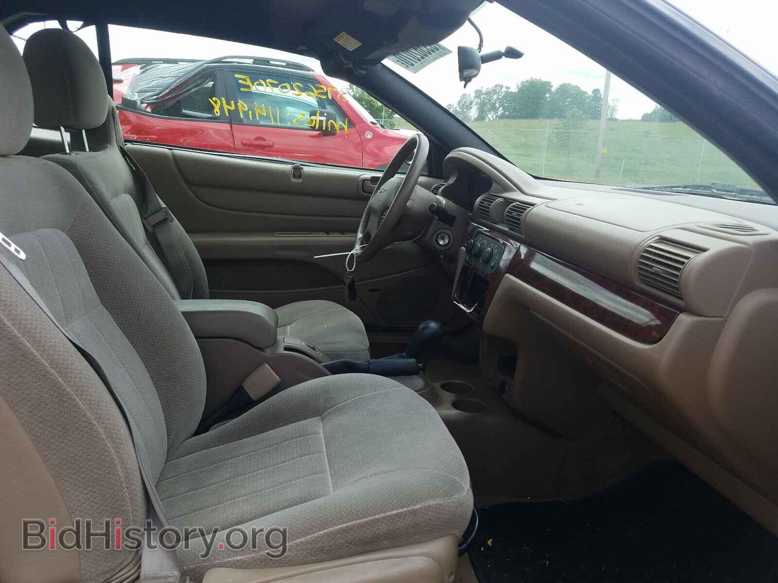 2001 CHRYSLER SEBRING - VIN: 1C3EL45U81N586004 - Фото 5