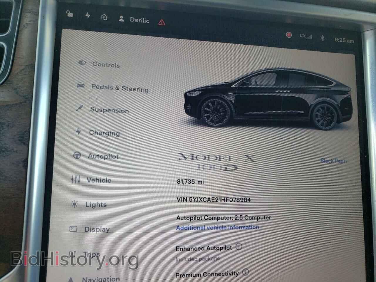 2017 TESLA MODEL X - VIN: 5YJXCAE21HF078984 - Фото 9