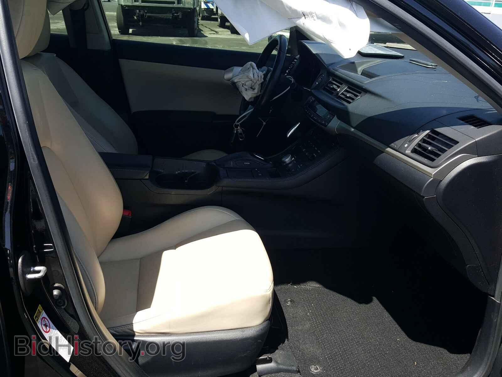 2012 LEXUS CT 200 - VIN: JTHKD5BH3C2074971 - Фото 5