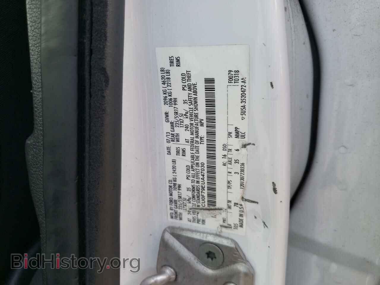 2014 FORD ESCAPE - VIN: 1FMCU0F79EUA47030 - Фото 13