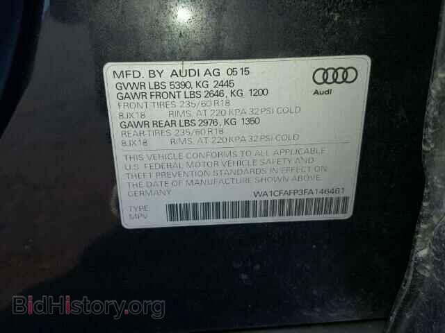 2015 AUDI Q5 - VIN: WA1CFAFP3FA146461 - Photo 10
