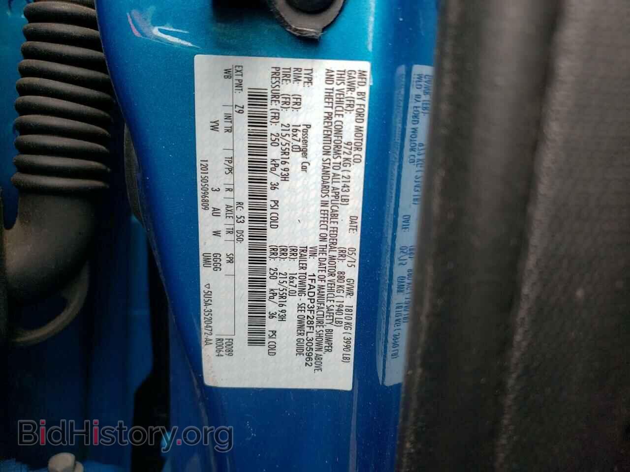 2015 FORD FOCUS - VIN: 1FADP3F28FL305962 - Фото 10