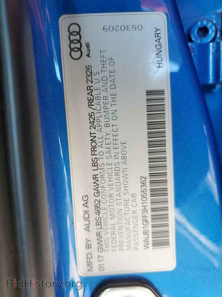 2017 AUDI S3 - VIN: WAUB1GFF3H1055362 - Фото 12