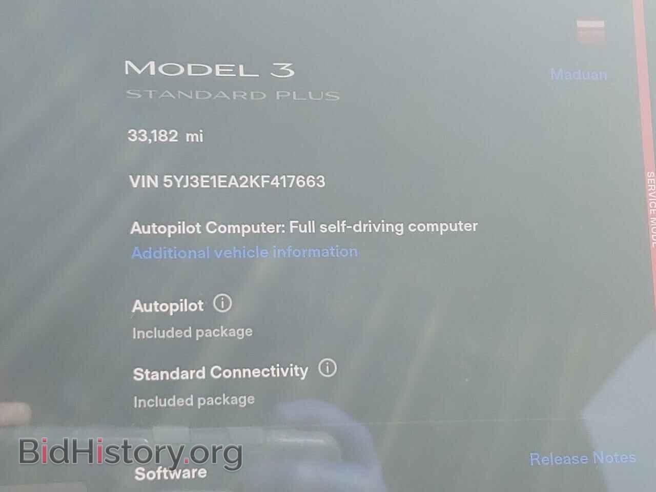 2019 TESLA MODEL 3 - VIN: 5YJ3E1EA2KF417663 - Photo 9