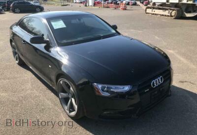 2014 Audi A5 A5 Premium, black — VIN WAURFAFR5EA045211, Copart