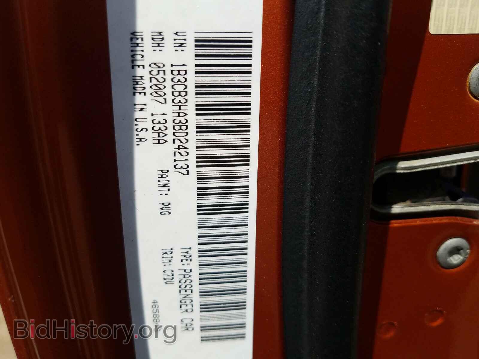 2011 DODGE CALIBER - VIN: 1B3CB3HA3BD242137 - Фото 10