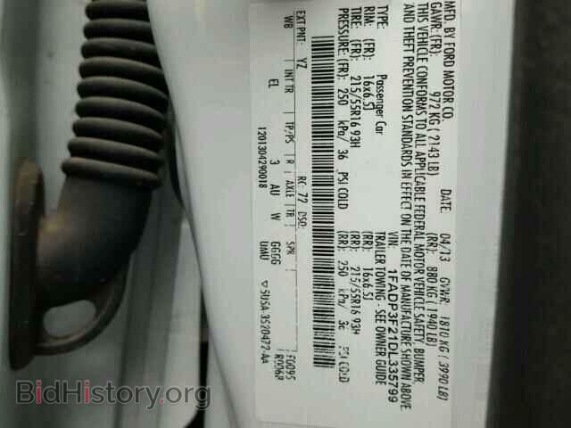 2013 FORD FOCUS - VIN: 1FADP3F21DL335799 - Photo 10