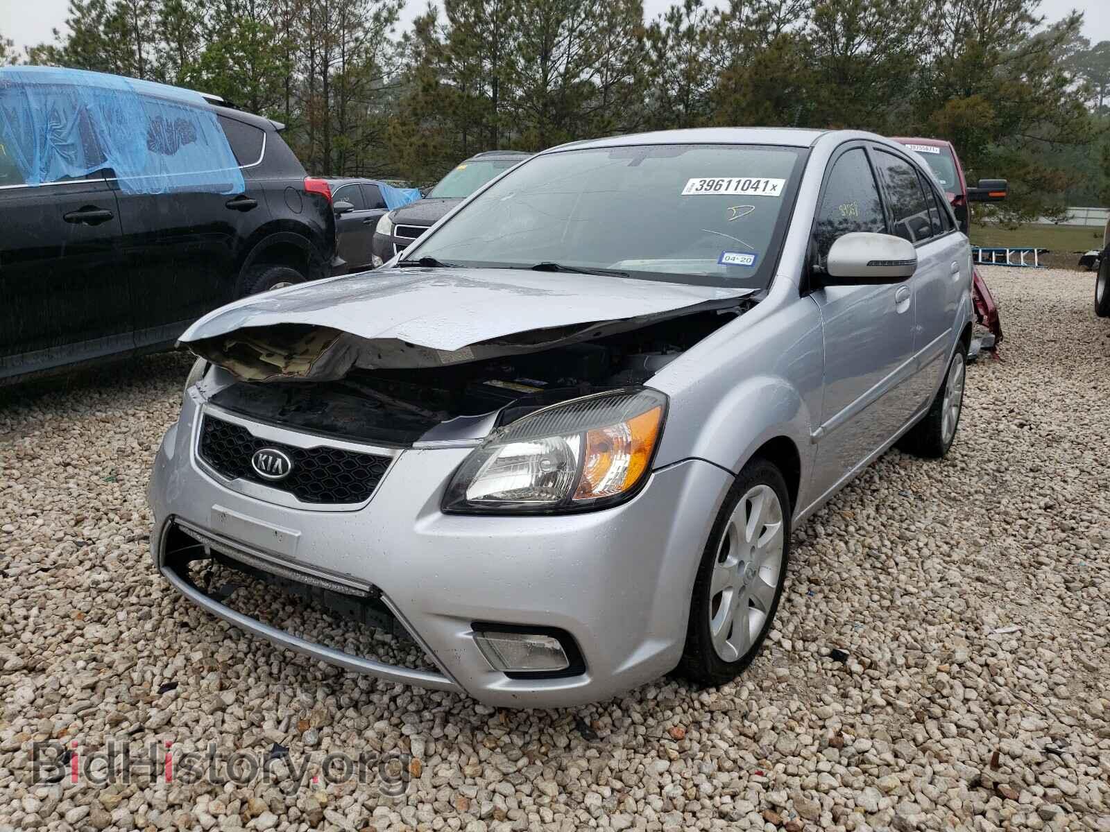 2011 KIA RIO - VIN: KNADH5A34B6814455 - Фото 2