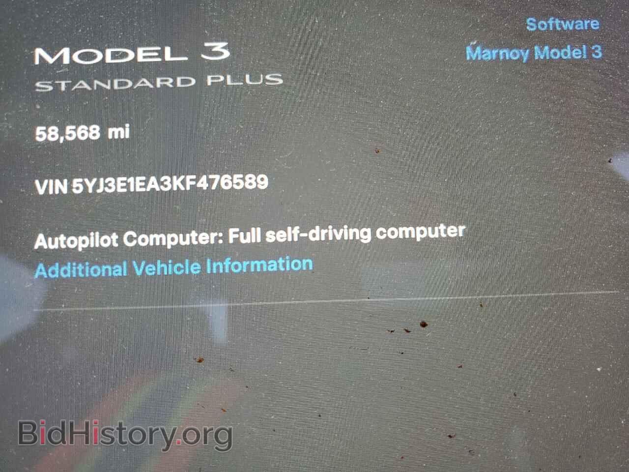 2019 TESLA MODEL 3 - VIN: 5YJ3E1EA3KF476589 - Фото 9