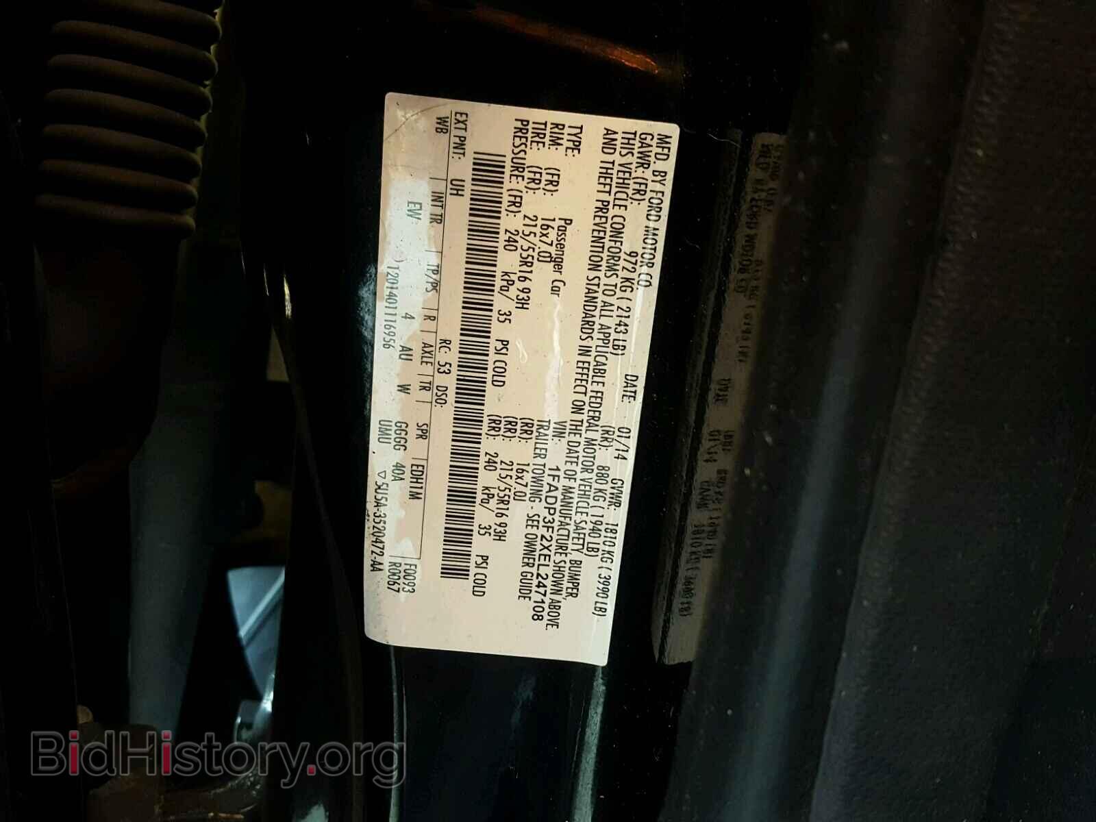 2014 FORD FOCUS SE - VIN: 1FADP3F2XEL247108 - Фото 10