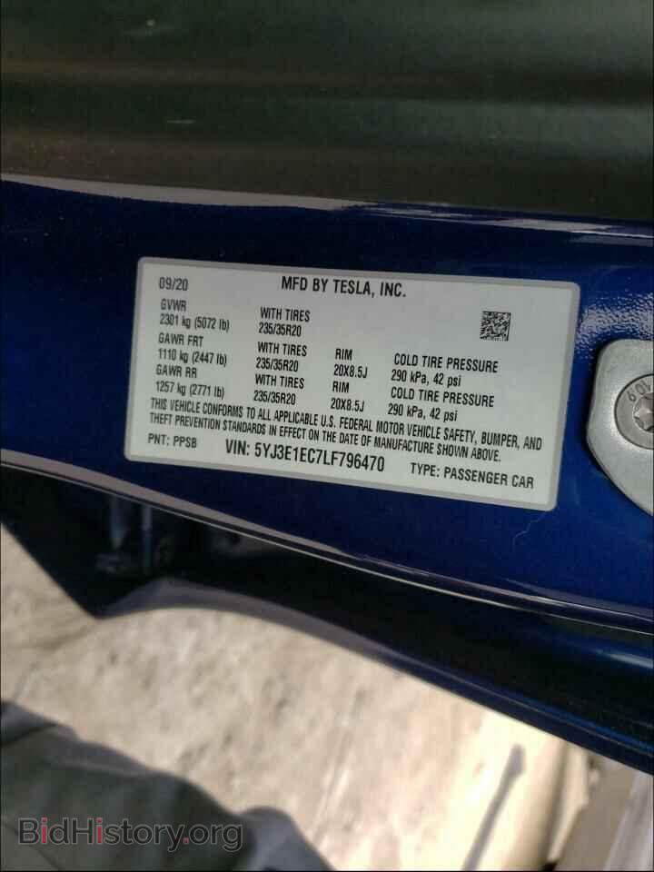 2020 TESLA MODEL 3 - VIN: 5YJ3E1EC7LF796470 - Photo 10