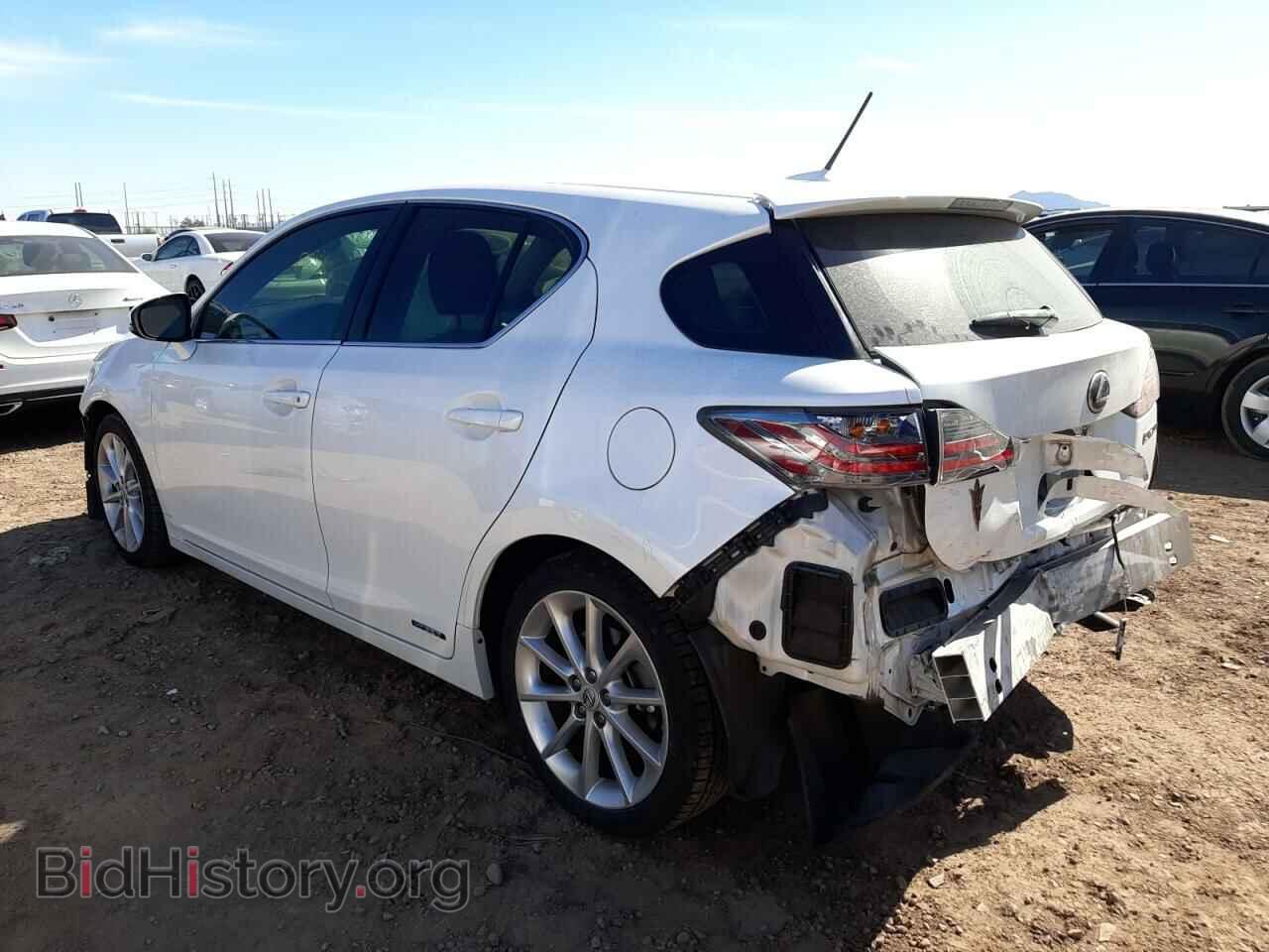 2012 LEXUS CT 200 - VIN: JTHKD5BH9C2071427 - Фото 2