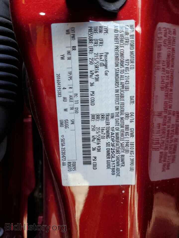 2016 FORD FOCUS - VIN: 1FADP3F25GL317889 - Фото 12