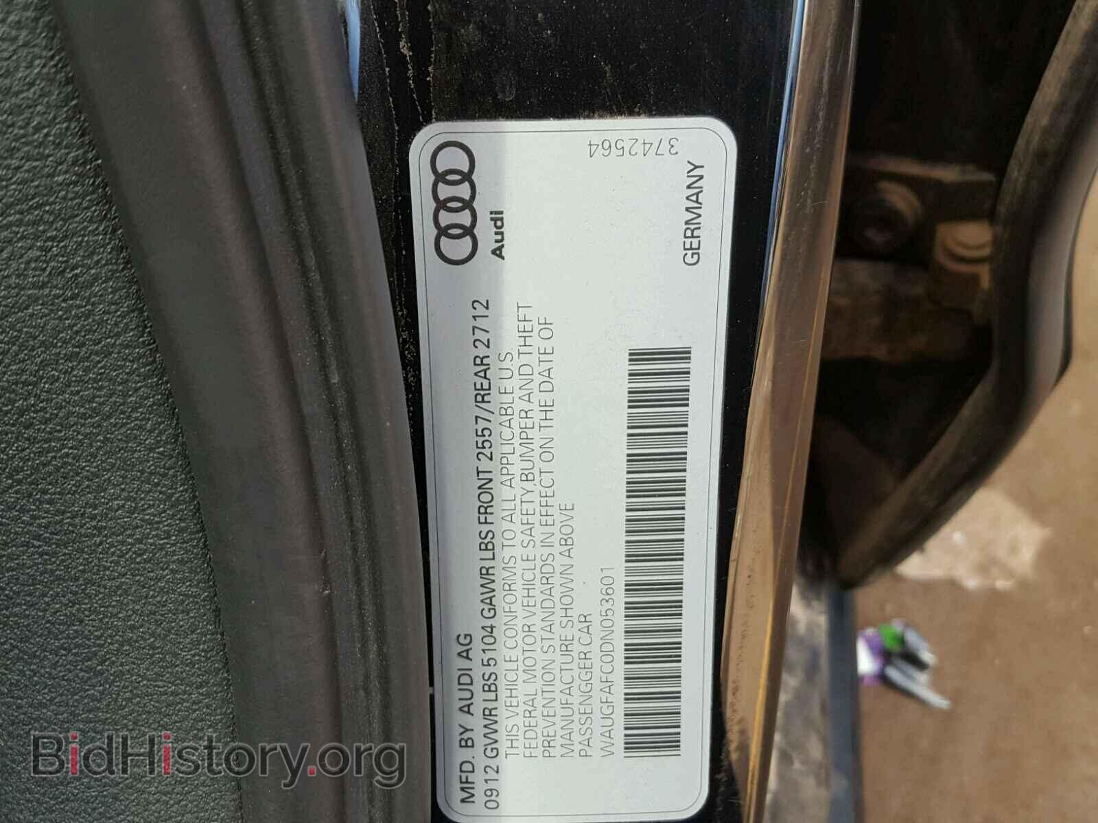 2013 AUDI A6 - VIN: WAUGFAFC0DN053601 - Photo 10